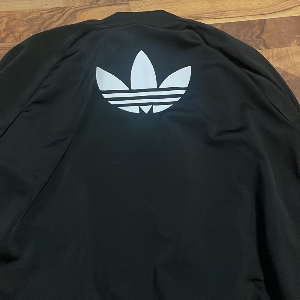 Adidas womens Black Track Jacket - Picture 2 of 3